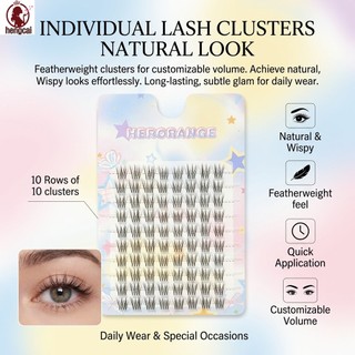 Lông mi giả đơn màu nâu đen tự nhiên mềm mại thoáng khí C Curl 9-10mm Hỗn hợp