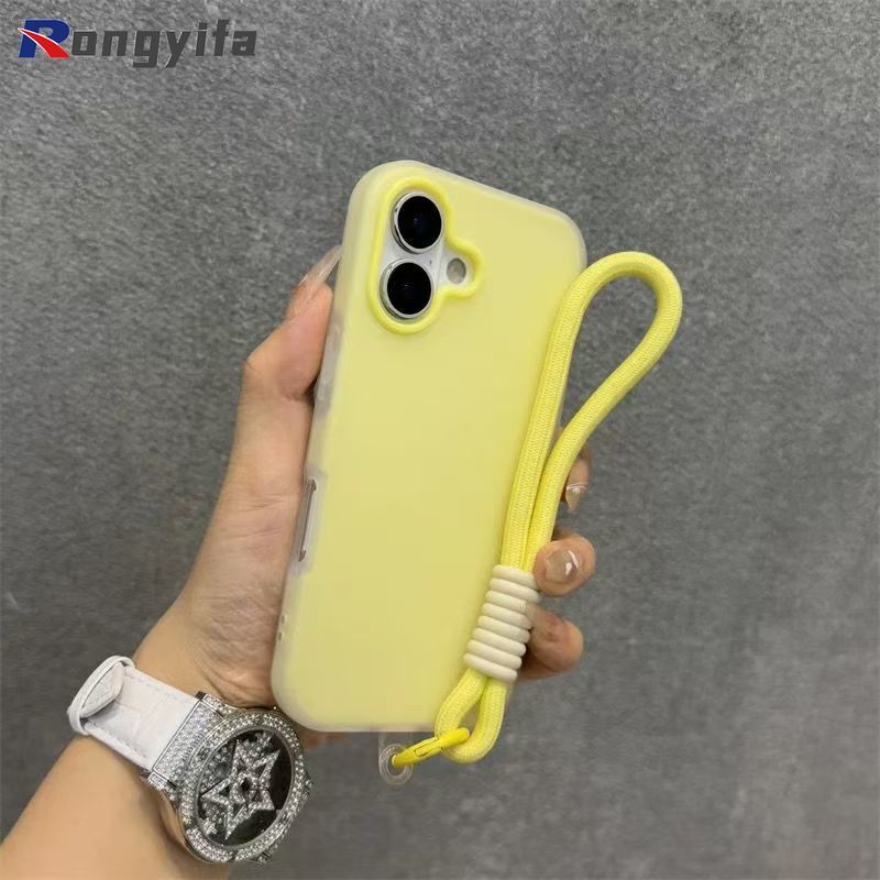 Ốp Lưng 2 Trong 1 Cho Xiaomi 17T 17 Pro Max 15T 14T 11T Pro Mi 11 Lite Vỏ Màu Kẹo Vỏ Điện Thoại Chống Sốc Dễ Thương Có Dây Buộc Ngắn