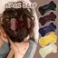 1 / 3 / 5 Kẹp Tóc Hình Xương Co Giãn | Barrettes tóc chấm bi bằng nhựa có độ bóng cao, cố định chống trượt để trang trí tóc gãy