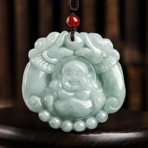Vòng cổ mặt dây chuyền Phật Maitreya băng cao thời trang cổ điển