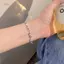 PNPIA- Vòng Tay Zircon Bạc Cho Nữ Thời Trang Ngọt Ngào Bé Gái Lấp Lánh Vòng Tay Quyến Rũ Tinh Tế Dây Xích Vòng Tay Trang Sức Quà Tặng