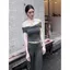 Áo thun ngắn tay sọc sọc thời trang phong cách mới mùa hè dành cho nữ Mỹ Hot Girl Style Slim @