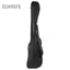 Guansfs Semme Đen Bass Túi Vải Oxford Đàn Guitar Điện Ốp Lưng Dây Đai Có Thể Điều Chỉnh Lớn Túi Khóa Kéo 47.2X15 2.4 Inch Với dày Xốp Cho