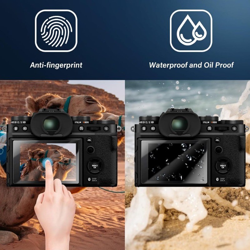 3 Miếng Dán Màn Hình Kính Cường Lực 9H Cho Sony NEX-F3/7R/7/6R/6L/6/5T/5R/5N/5C/5/3N HD Bảo Vệ LCD Camera