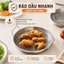 Khay Inox Kèm Vỉ Lưới Lọc Dầu Ăn 304 Có Tay Cầm GADI, Combo Ráo Dầu Chiên Rán Giữ Món Ăn Giòn Ngon