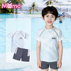 Bộ đồ bơi hai mảnh cho bé trai mới 2026 Bộ bơi thông thường thoáng khí khô nhanh