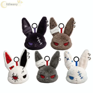 EDIWANY Dark Bunny Plush Doll, Sang Trọng Thiết Kế Dễ Thương Bunny Sang Trọng Móc Khóa, Dễ Thương Thêu Phong Cách Gothic Thân Thiện Với Da Túi Thỏ Trang Trí Túi Quyến Rũ