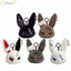 EDIWANY Dark Bunny Plush Doll, Sang Trọng Thiết Kế Dễ Thương Bunny Sang Trọng Móc Khóa, Dễ Thương Thêu Phong Cách Gothic Thân Thiện Với Da Túi Thỏ Trang Trí Túi Quyến Rũ