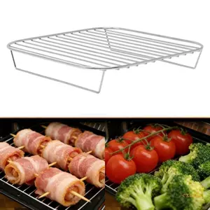 Exhila Universals Air Fryers Rack cho SFP701 Lưới nướng bánh bằng thép không gỉ Nướng hấp Giá nướng Khay nướng Enduri
