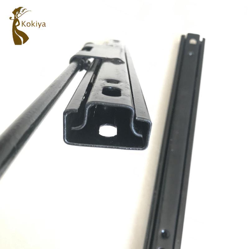 Thanh trượt ghế Dễ dàng lắp đặt Bộ lắp ráp đường ray thép cán nguội màu đen cho ô tô Thay thế ghế trước ô tô