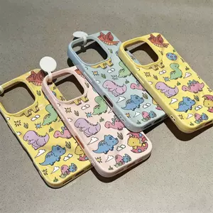 Ốp lưng bộ sưu tập khủng long hoạt hình trẻ thơ phù hợp với iPhone17promax16/15/14/13/12