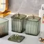 GCDHome Hộp đựng khăn bông trong suốt Hộp đựng đồ trang điểm Hộp lưu trữ bông Swab Hộp đựng mỹ phẩm Phòng tắm Hộp đựng lọ HOT