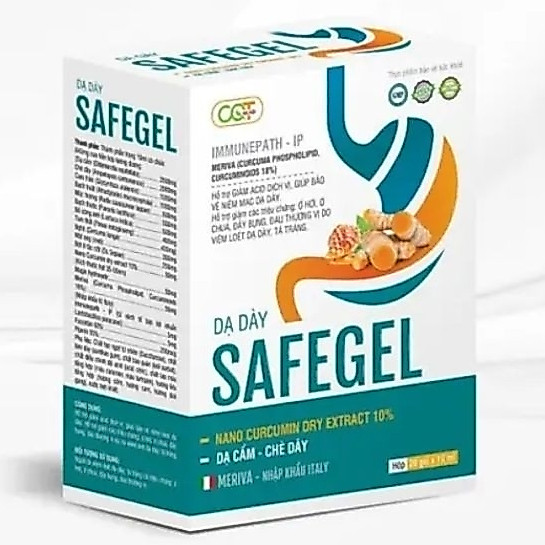 Gel thảo dược giảm trào ngược dạ dày SAFEGEL 20gói bvệ dạ dày, giảm ợ hơi ợ chua, đau rát do viêm loét dạ dày-tá tràng