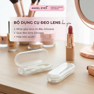 Bộ dụng cụ đeo và tháo kính áp tròng bao gồm nhíp gắp và que đeo lens