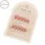 Houdou 30 Chiếc Viền Trắng Móng Tay Mặc Cạnh Trắng Blush Press Thanh Lịch Giả Đầu Móng Tay Làm Sáng Da Móng Tay Nhân Tạo Cho DIY Nail Art VN