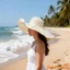 Mũ chống nắng mềm mại dành cho nữ Mũ che mặt rộng có thể gập lại