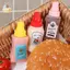 2 Chai Nước Sốt Gia Vị Mini Di Động Chai Sốt Cà Chua Salad Hộp Đựng Cho Hộp Cơm Trưa Bento Phụ Kiện Nhà Bếp ELWW