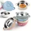 Bộ đồ ăn trẻ em AMBU, Bát đựng thức ăn bằng thép không gỉ 304 dễ lau chùi, Thiết kế chia đôi chất lượng cao Đế hút silicon chịu nhiệt cho bé
