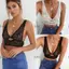 Áo Bralette Push Up Plus Size Ren Hoa xuyên thấu