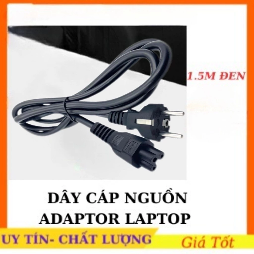 Dây nguồn laptop dành cho adapter, Dây Sạc laptop 3 chấu，Dây nguồn laptop đầu cỏ ba lá