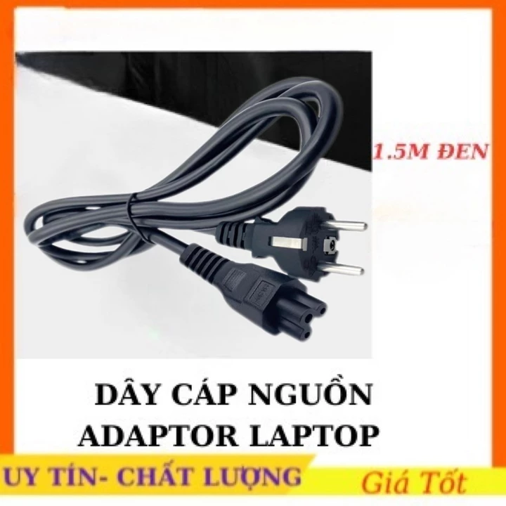 Dây nguồn laptop dành cho adapter, Dây Sạc laptop 3 chấu，Dây nguồn laptop đầu cỏ ba lá