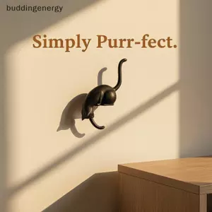 {BUDDI} Móc treo tường đảo ngược 3D trang trí Móc treo tường trang trí sành điệu để trang trí và tổ chức nội thất {buddingenergy}