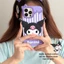 Phim hoạt hình hoạt hình Kuromi KT Cat iPhone14 / 13 Thích hợp cho 11 Vỏ điện thoại Apple 17 / 16 / 15PROMAX 12 Bộ