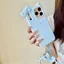Hoạt Hình Dễ Thương Sữa Xanh KT Mèo Vòng Tay iphone17 Apple 16 Thích Hợp Cho 14 / 15pro max Ốp Điện Thoại 13