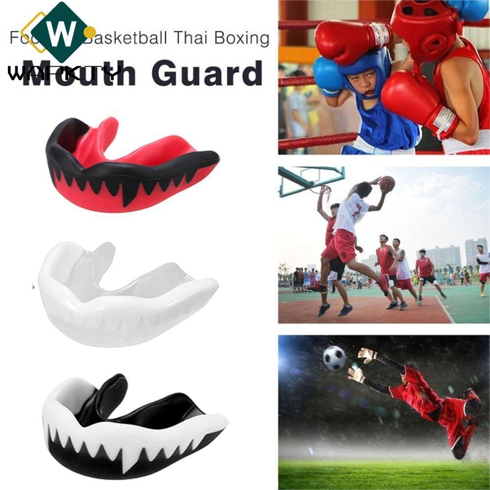 WAPKTY Miếng Dán Bảo Vệ Răng Karate EVA Thể Thao An Toàn Quyền Anh Thái An Toàn Võ Thuật Bóng Đá Mouthguard