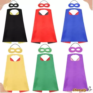 CHEESELY Super Hero Cloak Lễ hội Váy lạ mắt Đạo cụ biểu diễn Bé trai Bé gái Áo choàng
