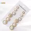 < Honeyba > 6 Đôi Ngọc Trai Kim Cương Giả Pha Lê Thanh Lịch Dấu Hiệu Tai Nhỏ Bông Tai Đẹp