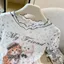 Milyfashion Cat Star In Gạc Áo thun ngắn tay mùa hè Phong cách mới Giảm tuổi Áo thun bé Y2K YUF