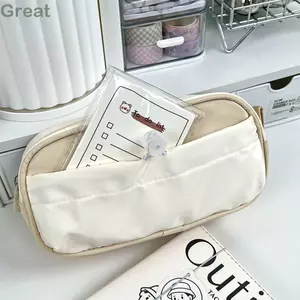 Bút chì TUYỆT VỜI, Mèo Capybara có túi đựng bút dây rút, Túi đựng văn phòng phẩm đa chức năng dung tích lớn sáng tạo Đồ dùng học tập văn phòng
