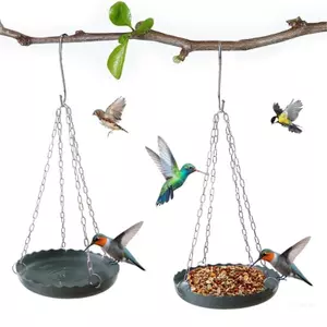 Trạm tưới nước chim ngoài trời chịu thời tiết hàng đầu có dây treo Bộ nạp và tắm cho chim đa năng cho sân vườn Pati
