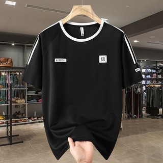 Plus Size Nam Công Sở Mùa Hè Oversize Áo Thun Tay Ngắn Thoáng Khí Nhanh Khô Làm Việc Top
