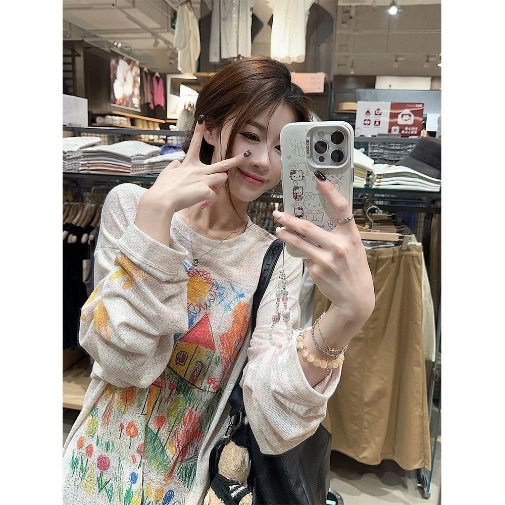 Áo chống nắng Milyfashion in hình dài tay, dáng rộng phù hợp mọi size