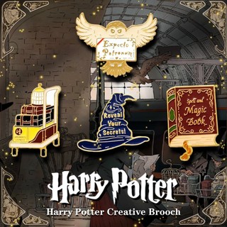 Harry Potter Học Viện Kim Loại Huy Hiệu Pin Quần Áo Phụ Kiện Trâm Cài Học Sinh Schoolbag Trang Trí
