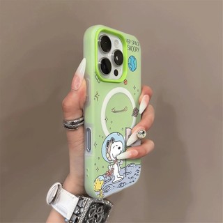 Ốp điện thoại Moon Snoopy họa tiết 2 trong 1 Thích hợp cho iPhone 11 12promax 12 13 14 15 pro max Ốp điện thoại 14promax 15pro 16 Pro max 17 17promax Vỏ