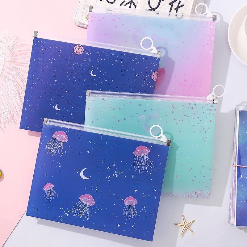 Túi Zip A5 , Bìa Đựng Tài Liệu A5 Trong Suốt Chống Nước (18x24cm)