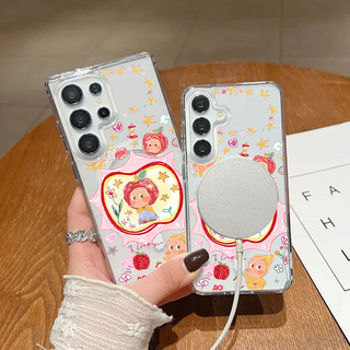 Ốp điện thoại chống sốc họa tiết Fruit Elf S23Ultra có thể so sánh với Samsung s20fe S21 S21PLUS S22 S23 S24 Vỏ siêu chống sốc S25 Plus S25ultra