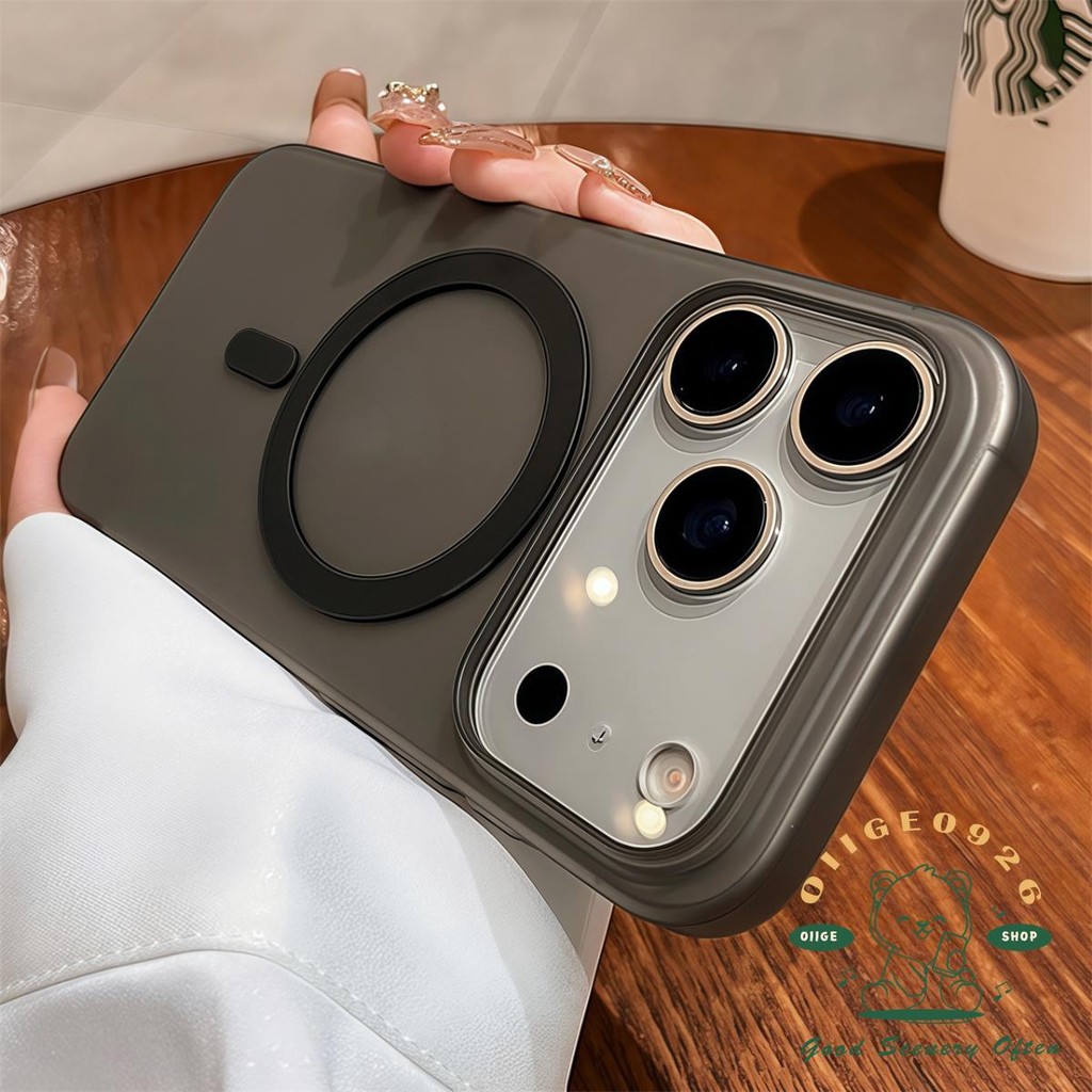 【 Ốp lưng iPhone17 】 Vỏ điện thoại từ tính mờ siêu mỏng iPhone 17 Pro Max 16 15 cho vỏ iPhone PC Vỏ cứng chống sốc