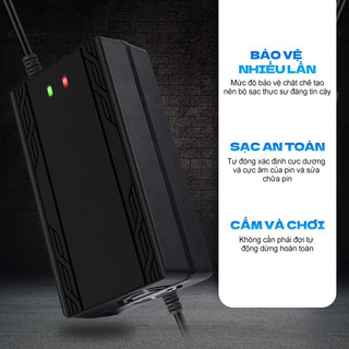 AIMVUKES  sạc xe điện 48V 12Ah Tự Ngắt Chống Phồng Bình -7 Đèn Báo Thông Minh