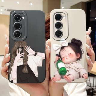 Dành Cho Tecno Spark 40 Pro + 40Pro KM6 KM7 Vỏ Hoạt Hình Mèo Thỏ Dễ Thương Spark40 Pro Plus Vỏ Điện Thoại Silicon Mềm Bảo Vệ Ống Kính