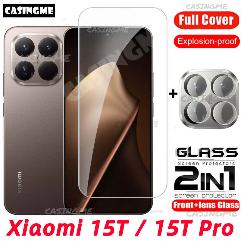 Xiaomi 15T/15T Pro 2025 kính cường lực full cover trước/sau, bảo vệ màn hình và camera