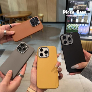 Ốp điện thoại mềm họa tiết da thời trang Tương thích cho IPhone 17 15 16 12 13 14 11 Pro Max XR X XS Max 15 16 14 Plus 16 15 Pro Vỏ chống sốc màu trơn thời trang đơn giản