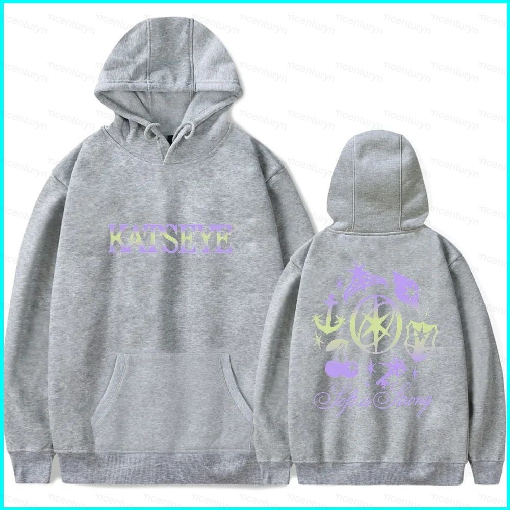 GN KPop Demon Hunters KATSEYE vải Áo Hoodie Anime Áo Unisex Dài Tay Top NG