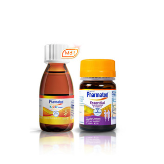 Bộ chai Siro Pharmaton Kiddi 100ml/lọ, giúp trẻ ăn ngon, phát triển toàn diện + Pharmaton Essential