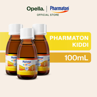 Bộ 3 chai Siro Pharmaton Kiddi 100ml/lọ, giúp trẻ ăn ngon, giúp xương chắc khỏe, hỗ trợ sự phát triển toàn diện