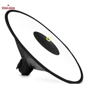 Đa Năng 44cm Tròn Flash Softbox Di Động Có Thể Gập Lại Phong Cách Speedlite Khuếch Tán Phản Quang Dây Đeo Cho Camera Flash