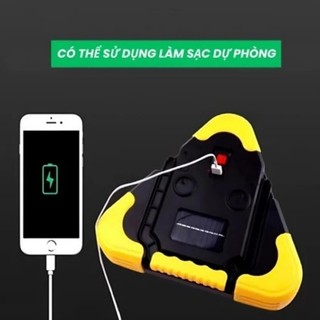 Biển Cảnh Báo Nguy Hiểm, Biển Có Đèn LED Siêu Sáng Nổi Bật Ban Đêm, Tích Hợp Chiếu Sáng Khẩn Cấp, Sạc Pin